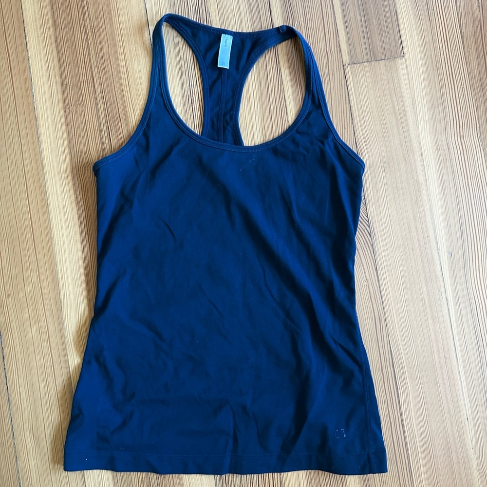 Navy Blue Racerback Tank Top